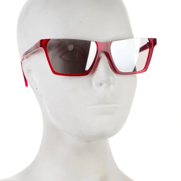 Celine vibrant red❤️🔥 Square Mirrored Sunglasses w/ Tags - Picture 8 of 8